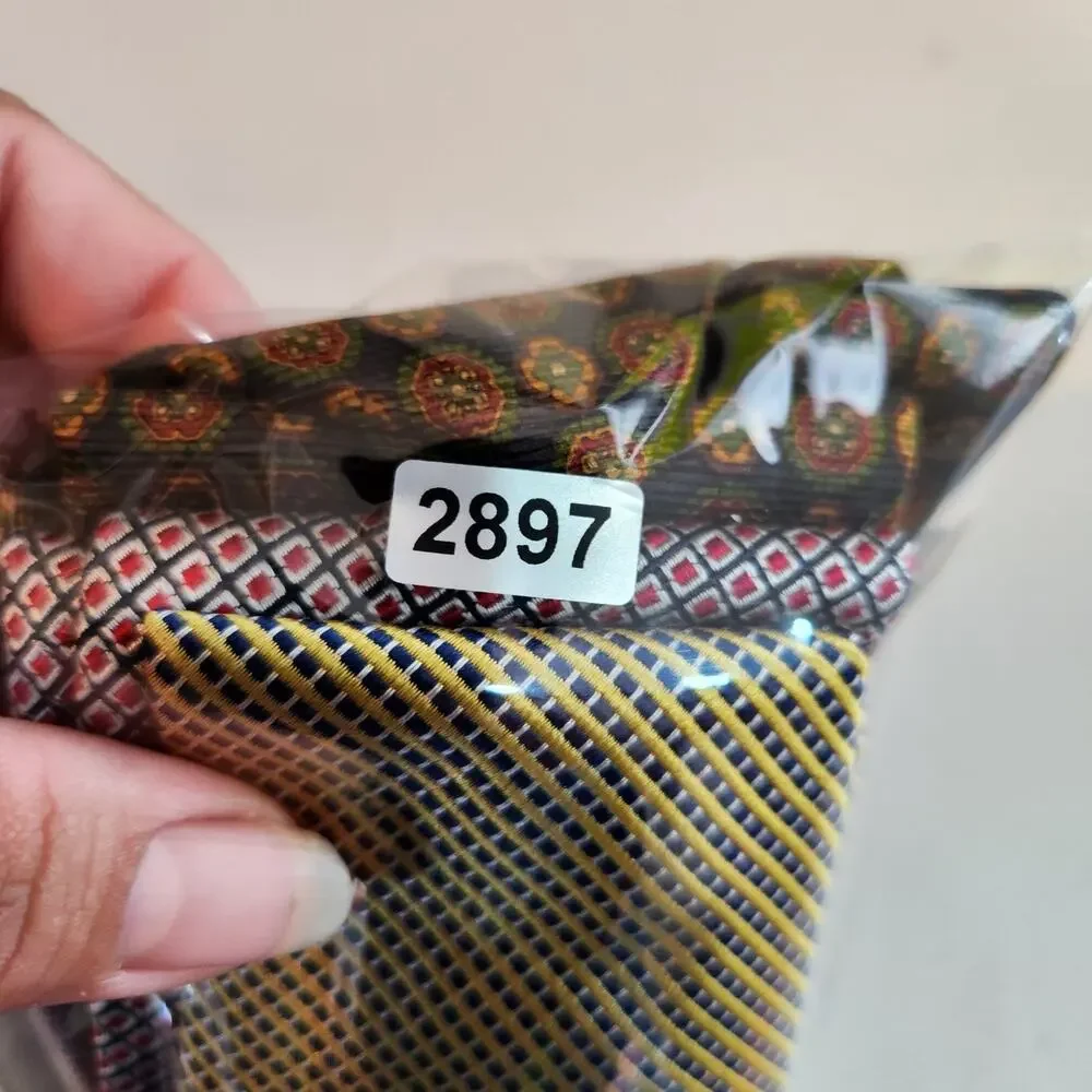 Lot of 3 Brooks Brother's Makers 100% Silk Ties Men's Preppy Business Office